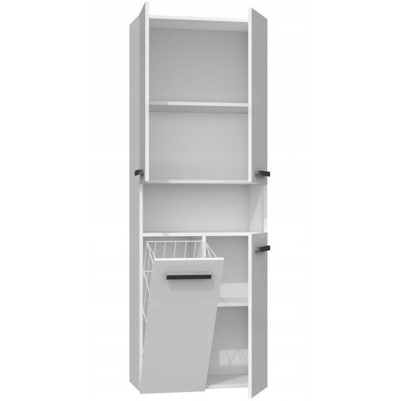 Topeshop NEL 1K DK BPOŁ armoire de rangement de salle de bain Blanc
