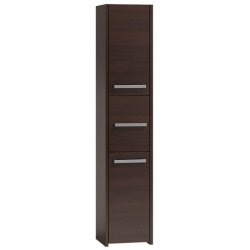 Topeshop S43 WENGE armoire de rangement de salle de bain Marron