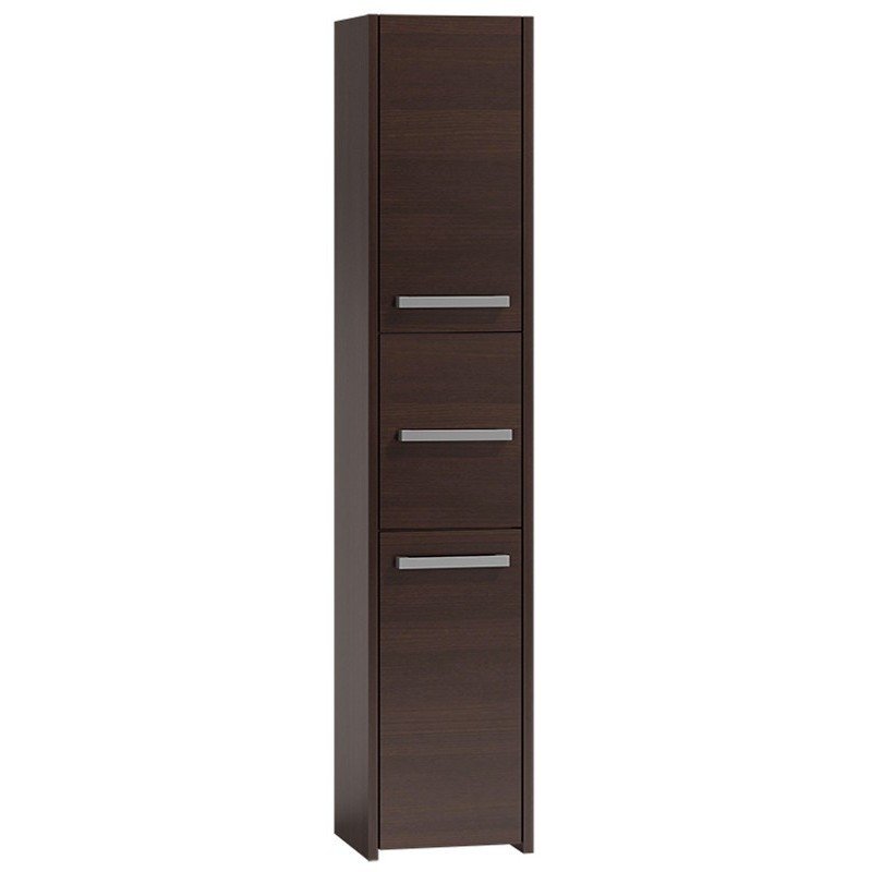 Topeshop S43 WENGE armoire de rangement de salle de bain Marron