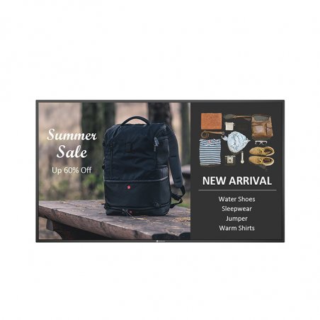 AG Neovo QM-4302 Écran plat de signalisation numérique 108 cm (42.5") IPS 400 cd/m² 4K Ultra HD Noir 24/7