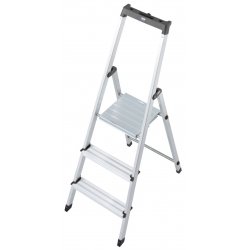Krause Solidy Folding ladder silver