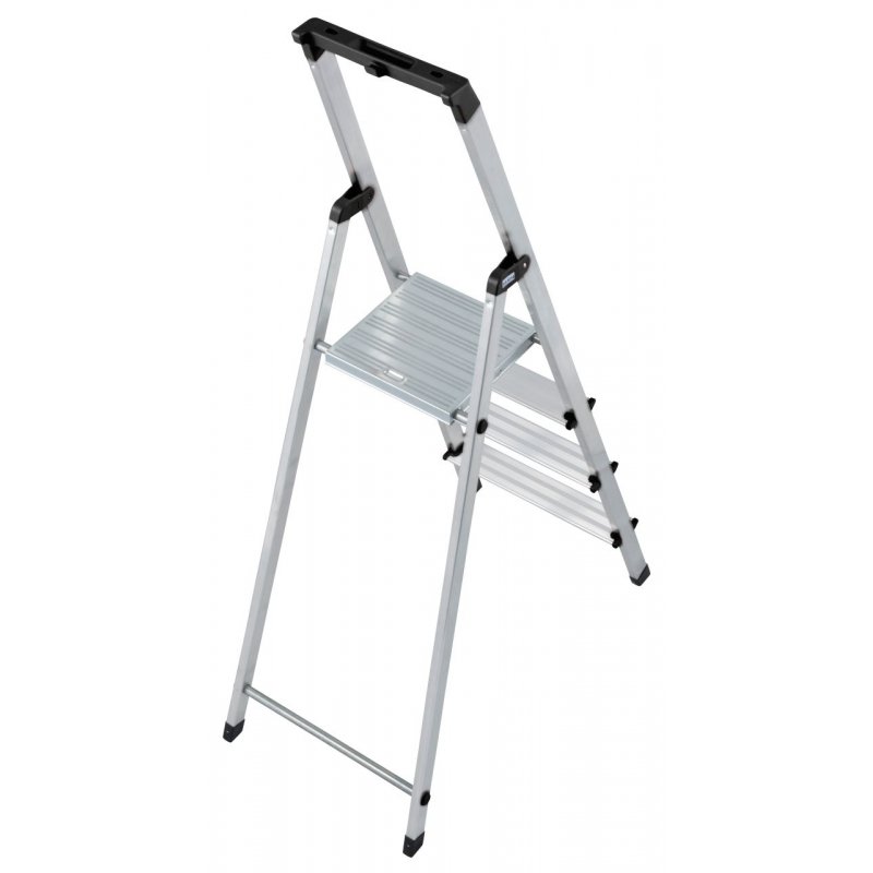 Krause Solidy Folding ladder silver