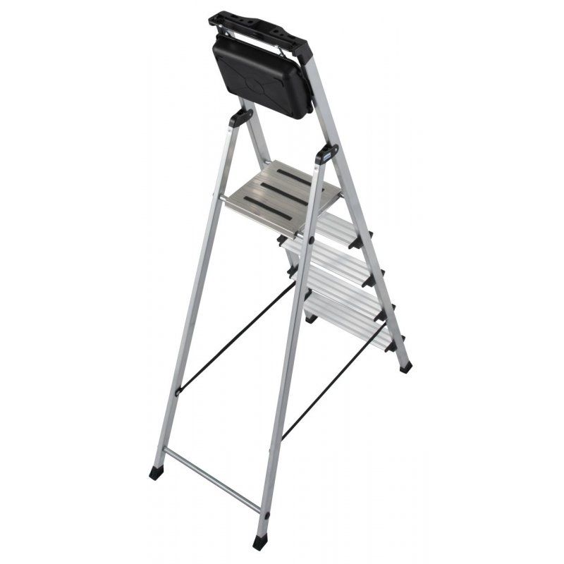 Krause 126535 ladder Sectional ladder Aluminium, Black