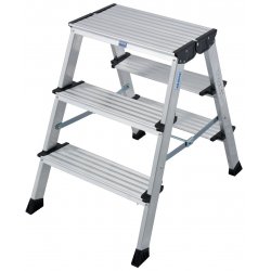 Krause 126030 step stool Aluminium Aluminium, Black