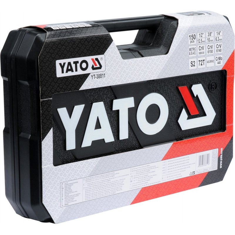 Yato YT-38811 socket wrench Socket wrench set 150 pc(s)