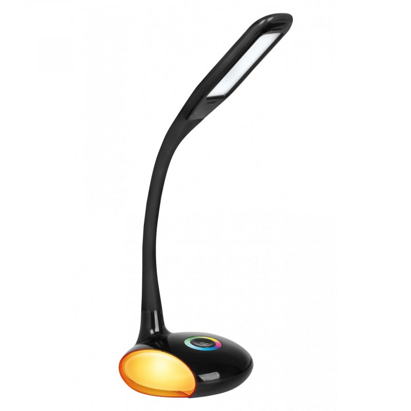 Activejet Lampe de bureau LED VENUS BLACK avec base RGB