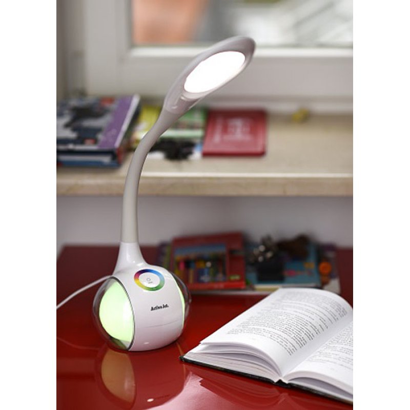 Activejet AJE-RAINBOW Lampe de bureau à LED RVB avec socle RVB