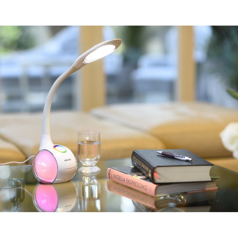 Activejet AJE-RAINBOW RGB table LED lamp with RGB lightning base