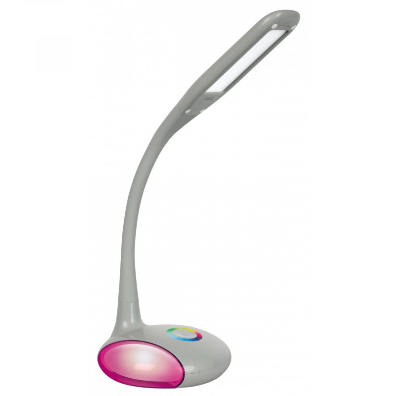 Activejet Lampe de bureau LED VENUS GREY avec base RGB