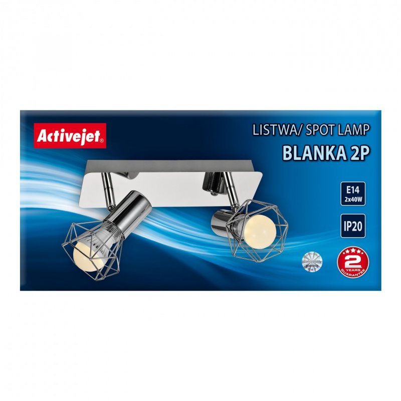 Activejet AJE-BLANKA 2P éclairage de plafond Argent E14