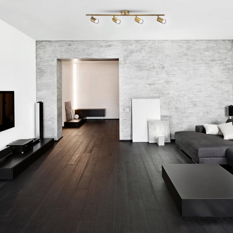 Activejet quadruple or plafonnier SPECTRA spot strip GU10 pour salon