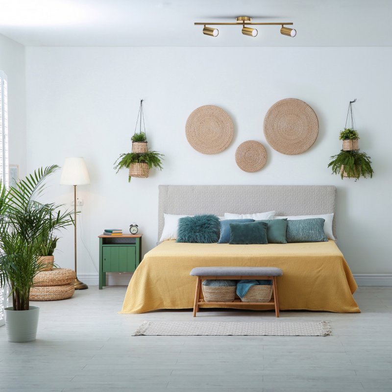 Activejet SPECTRA triple or plafonnier mural bandeau spot GU10 pour salon