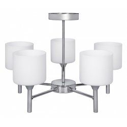 Activejet Luminaire classique à suspension MIRA Chrome 5xE27 pour le salon