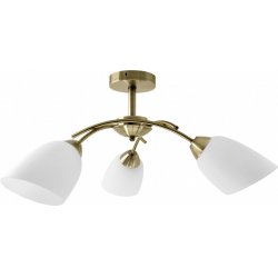 Activejet Luminaire de plafond classique lampe suspendue NIKITA Patina triple 3xE27 pour le salon