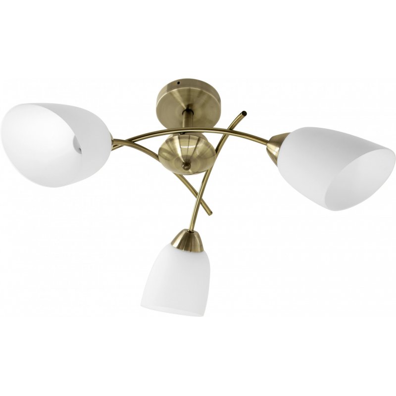 Activejet Luminaire de plafond classique lampe suspendue NIKITA Patina triple 3xE27 pour le salon