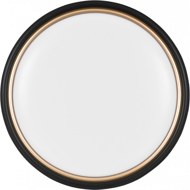 Modern LED ceiling plafond Activejet VERDI Black/Gold 23W