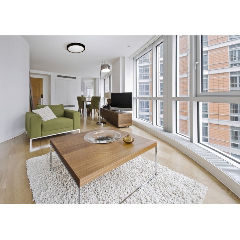 Modern LED ceiling plafond Activejet VERDI Black/Gold 23W