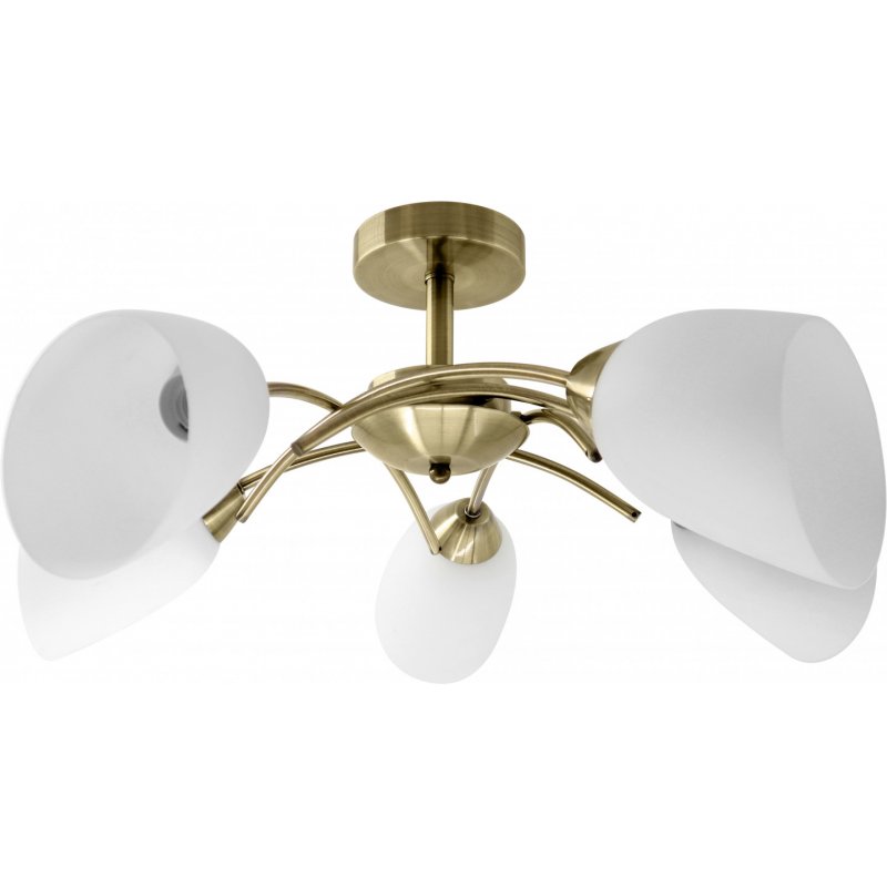 Activejet Luminaire de plafond classique lampe suspendue NIKITA Patina 5xE27 pour le salon