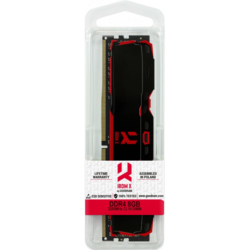 GOODRAM DDR4 8GB 3200 CL16 IRDM X BLACK