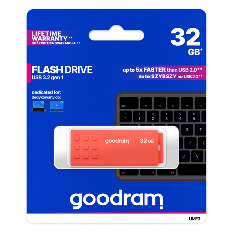 Goodram 32GB USB 3.0 USB flash drive USB Type-A Orange