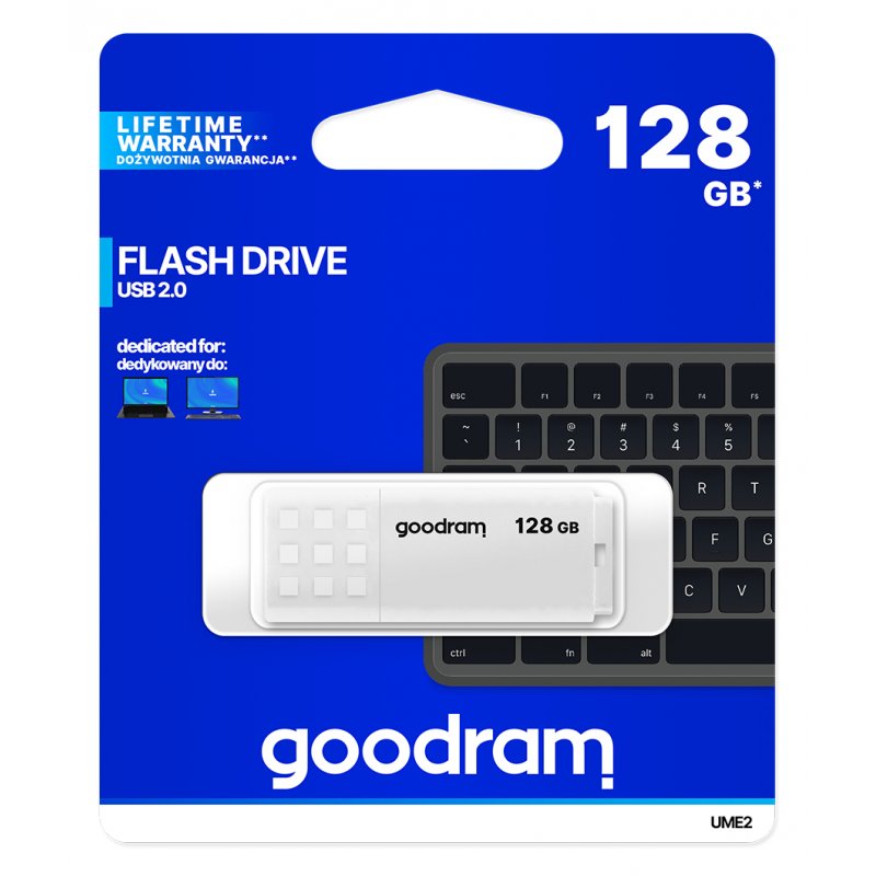 Goodram USB flash drive UME2 128 GB USB Type-A 2.0 White