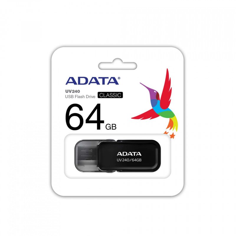 ADATA UV240 lecteur USB flash 64 Go USB Type-A 2.0 Noir