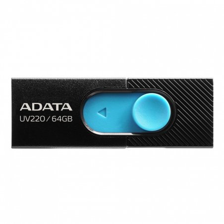 ADATA UV220 lecteur USB flash 64 Go USB Type-A 2.0 Noir, Bleu