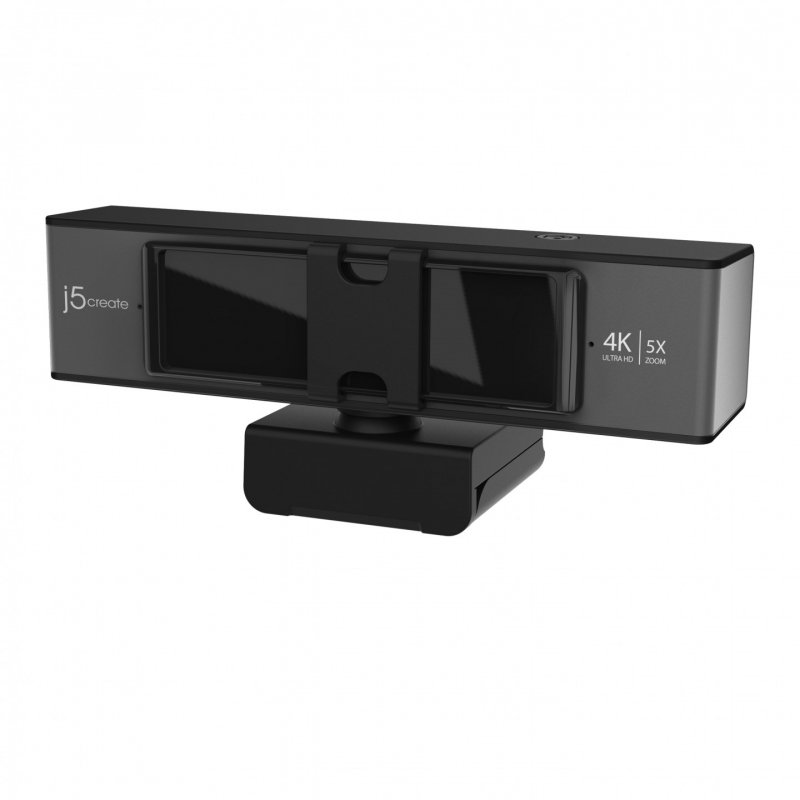 j5create JVCU435 USB™ 4K Ultra HD Webcam with 5x Digital Zoom Remote Control 3840 x 2160 Video Capture Resolution 