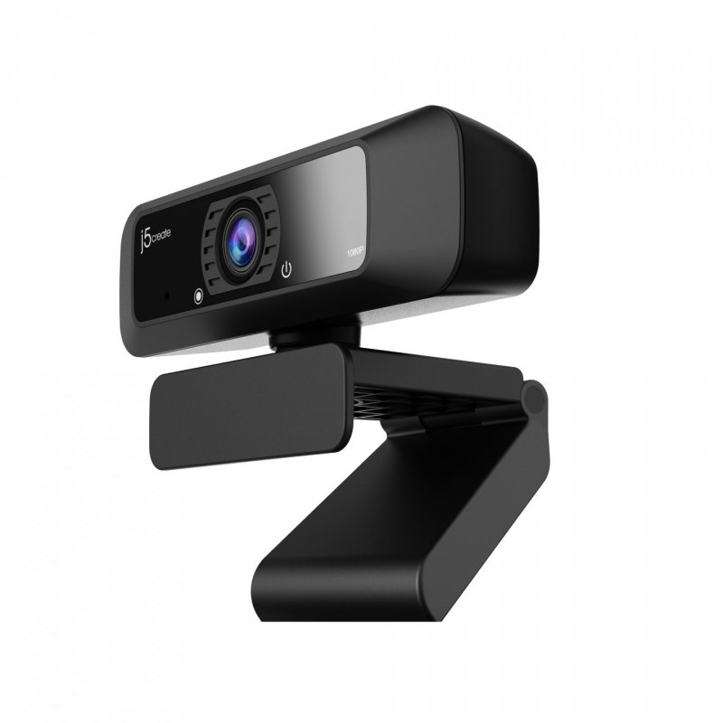 j5create JVCU100 USB™ HD Webcam with 360° Rotation 1080p Video Capture Resolution Black