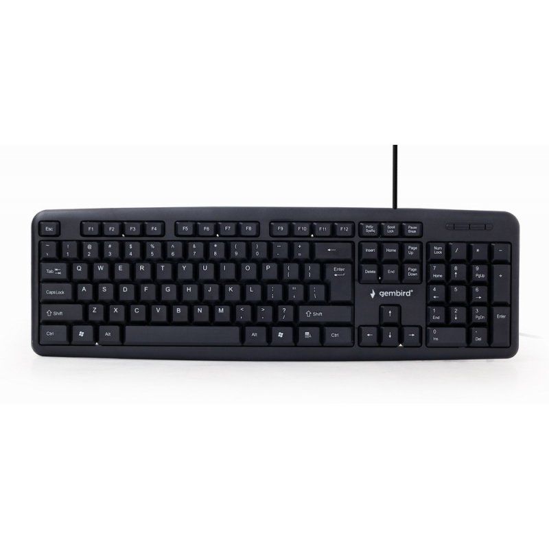 Gembird KB-U-103-RU keyboard USB QWERTY English Russian Black