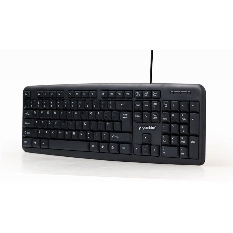 Gembird KB-U-103-RU keyboard USB QWERTY English Russian Black
