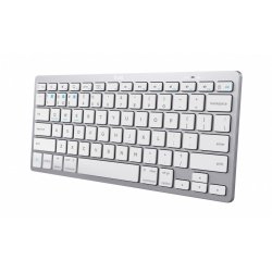 Trust 24651 clavier Bluetooth QWERTY Anglais américain Argent