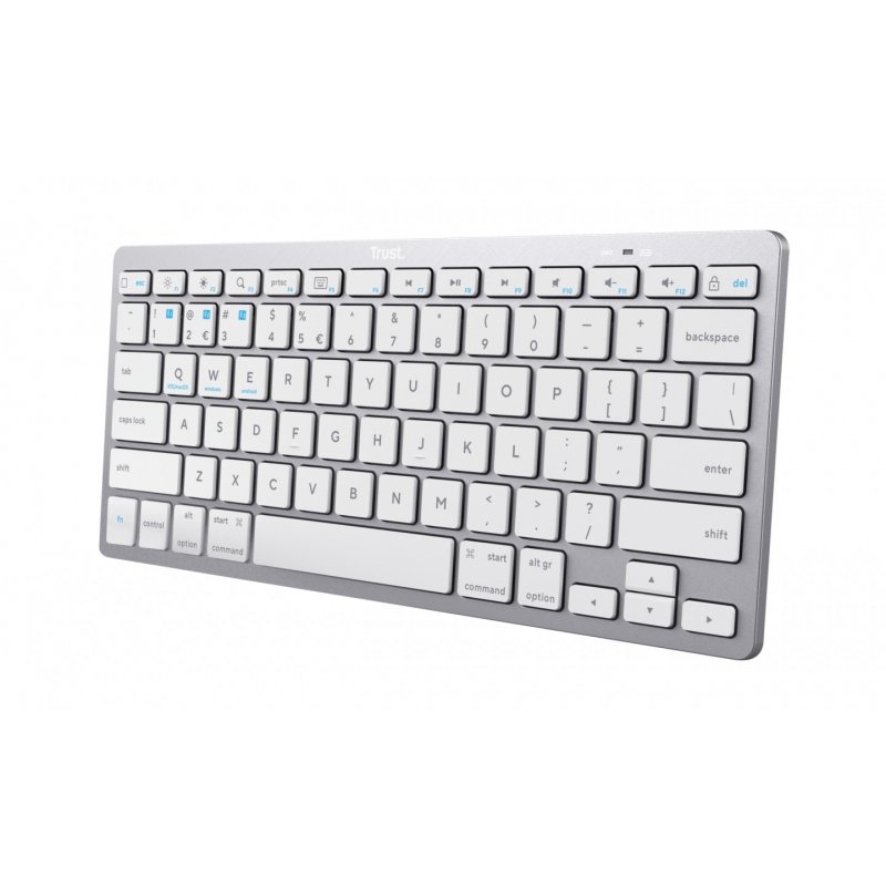 Trust 24651 keyboard Bluetooth QWERTY US English Silver