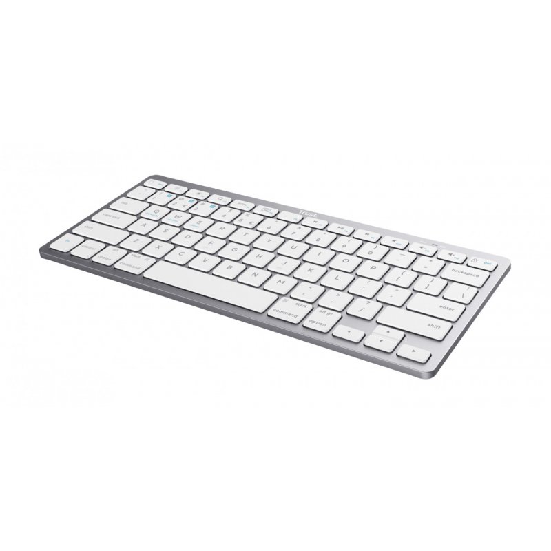 Trust 24651 clavier Bluetooth QWERTY Anglais américain Argent