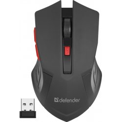 MOUSE DEFENDER ACCURA MM-275 RF BLACK & RED OPTICAL 1600DPI 6P
