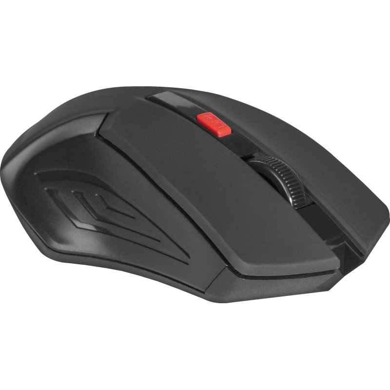 MOUSE DEFENDER ACCURA MM-275 RF BLACK & RED OPTICAL 1600DPI 6P