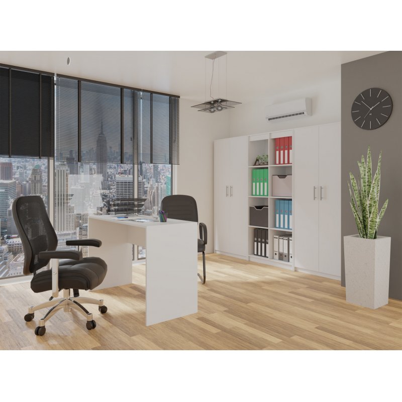 Topeshop OLIV 2D BIEL KPL office bookcase