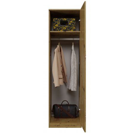 Topeshop SD-50 ARTISAN KPL bedroom wardrobe/closet 5 shelves 1 door(s) Oak