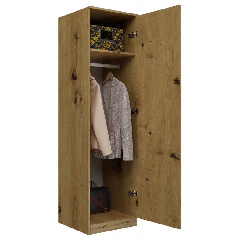 Topeshop SD-50 ARTISAN KPL placard et armoire de chambre à coucher 5 étagères 1 portes(s) Chêne