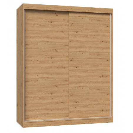 Topeshop IGA 160 ART B KPL placard et armoire de chambre à coucher 7 étagères 2 portes(s) Chêne