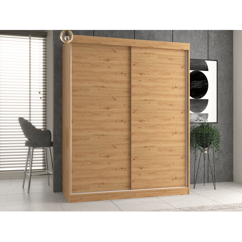 Topeshop IGA 160 ART B KPL bedroom wardrobe/closet 7 shelves 2 door(s) Oak
