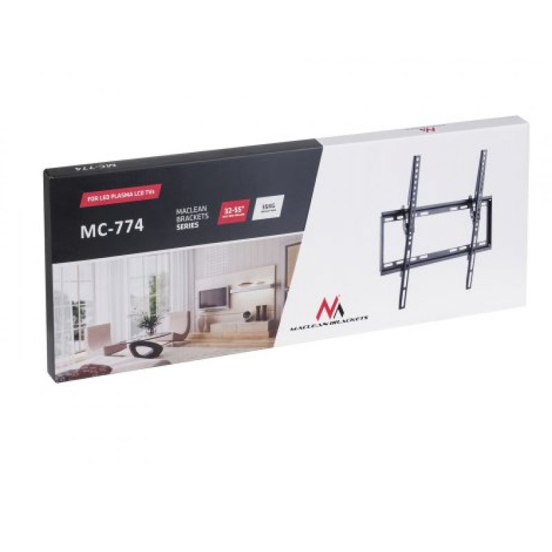 Maclean MC-774 support pour téléviseur 139,7 cm (55") Noir