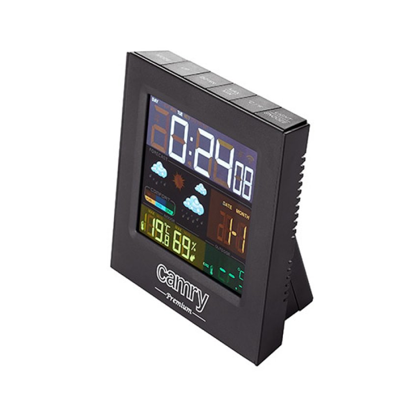 Camry Premium CR 1166 digital weather station Black AC/Battery