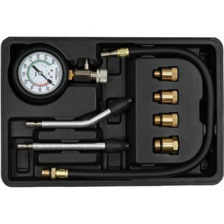 COMPRESSION PRESSURE GAUGE FOR GASOLINE ENGINES 8 PCS. YATO YT-73022