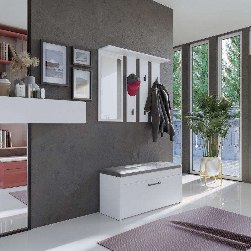 Topeshop PARMA WIESZAK BIEL cintre Blanc