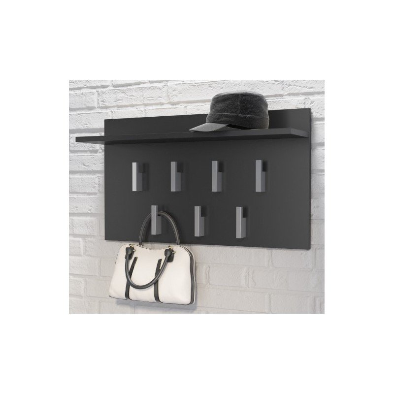 Topeshop WIESZAK 2F CZERŃ MAT clothing hanger White