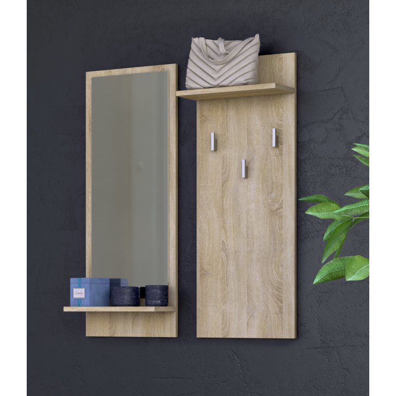 Topeshop RIVA WIESZAK SONOMA cintre Chêne