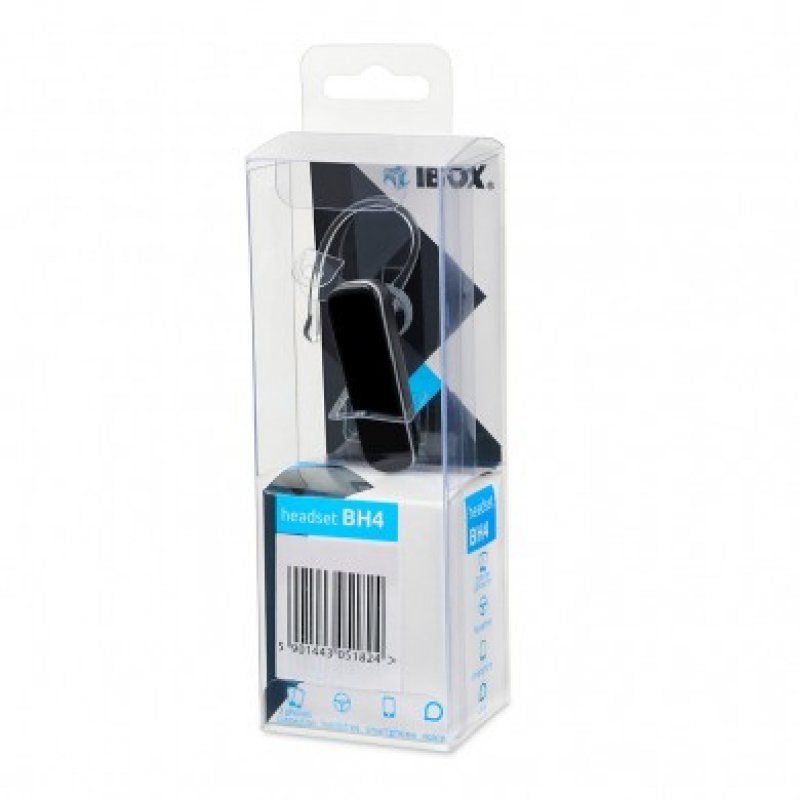 iBox BH4 Headset Wireless Ear-hook In-ear Calls/Music Black