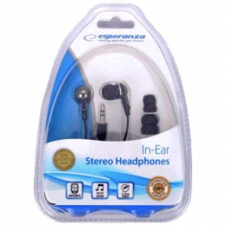 Esperanza EH125 headphones/headset In-ear Black Graphite