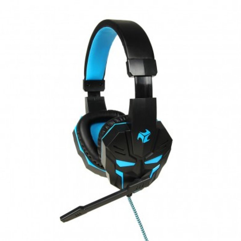iBox X8 Casque Avec fil Arceau Jouer Noir, Bleu